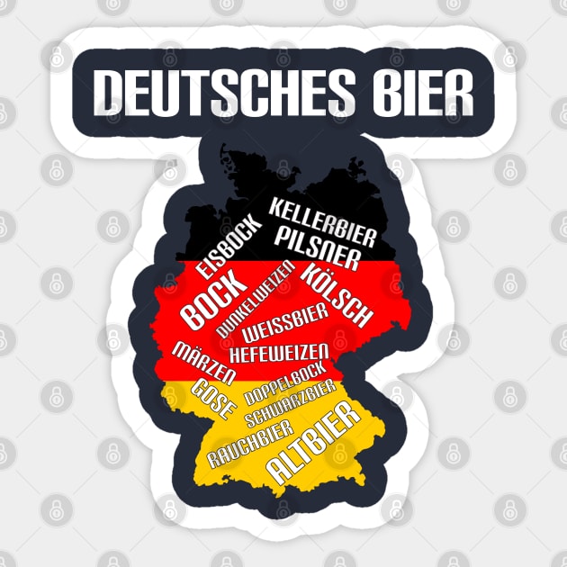 Deutsches Bier Sticker by HighBrowDesigns